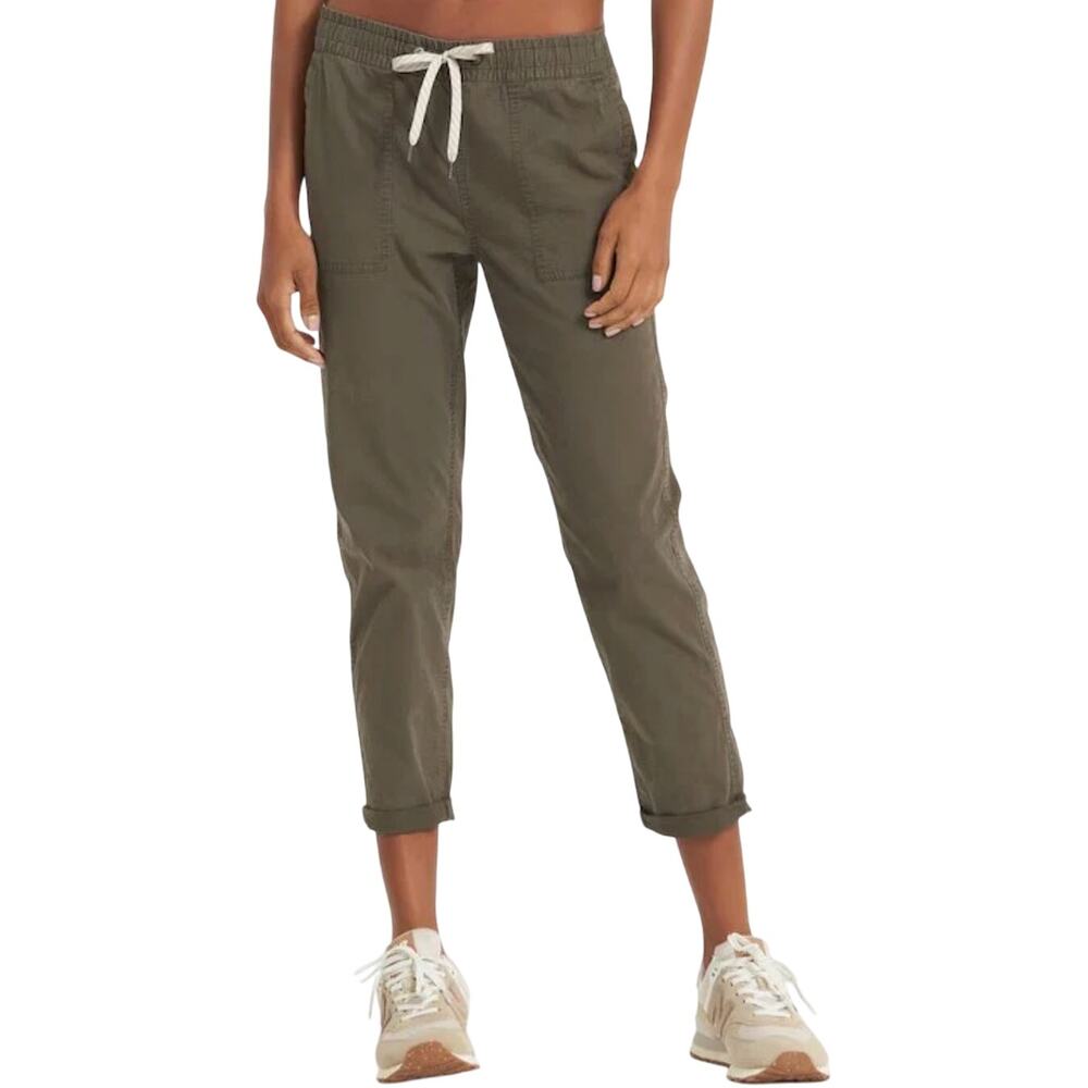 Vuori Vintage Ripstop Pant Dura Terra Cotton Pockets Raw Hem Dark Oregano Small